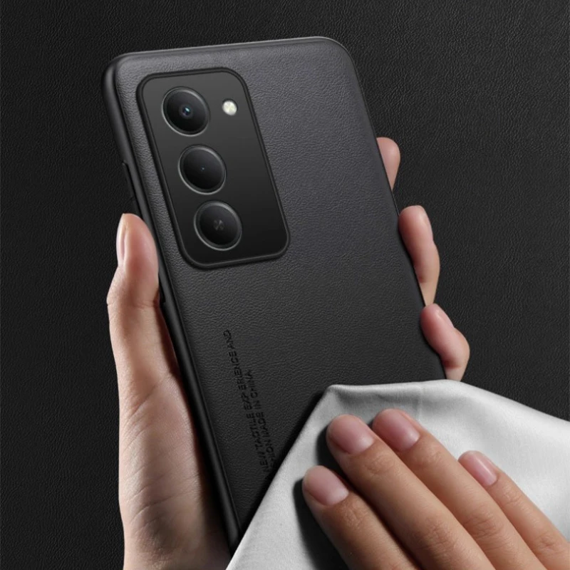 حافظة لهاتف Redmi 15 4G حافظة جلدية PU عادية لهاتف Xiaomi Redmi15 5G من السيليكون غير اللامع إطار ناعم غطاء حماية مقاوم للصدمات