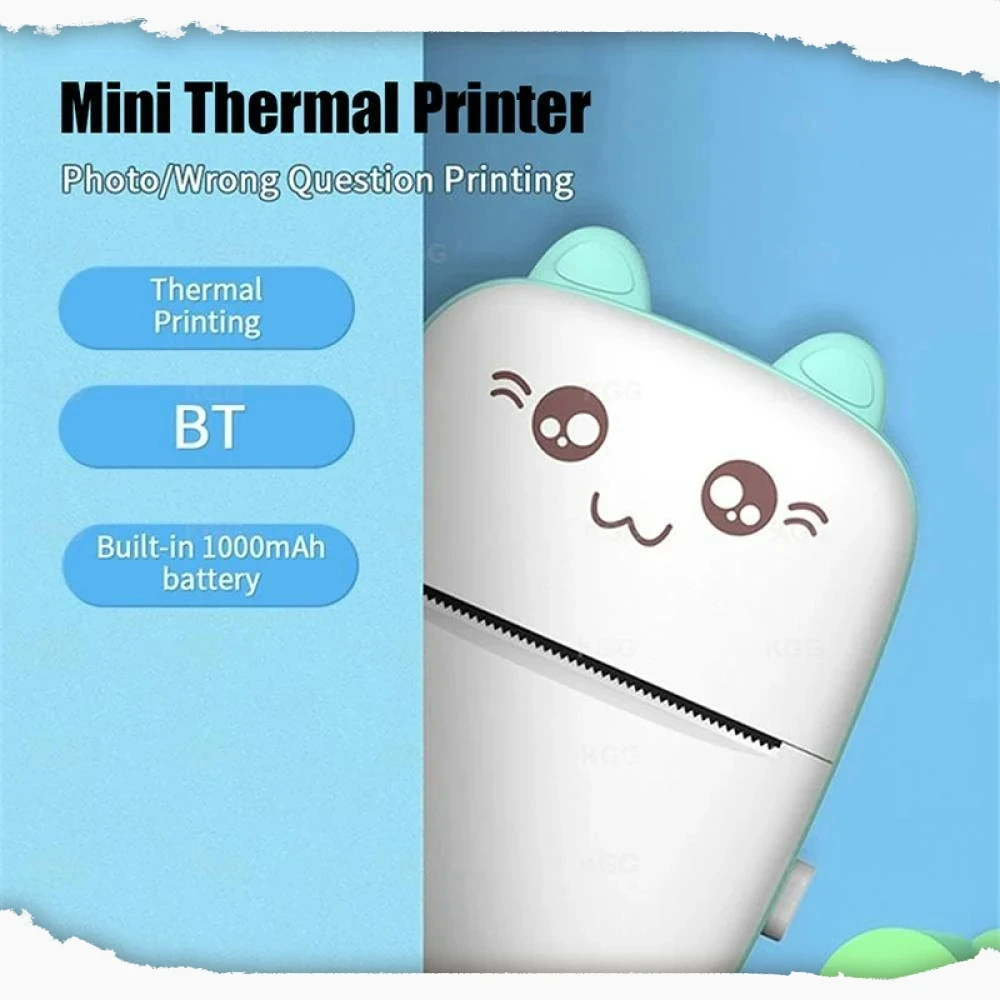 C9 Mini Pocket Printer Xmas Gifts for Kids Portable Thermal Printer for Picture/Photos/Receipts/Notes/Lists/Label/Memo/Christmas