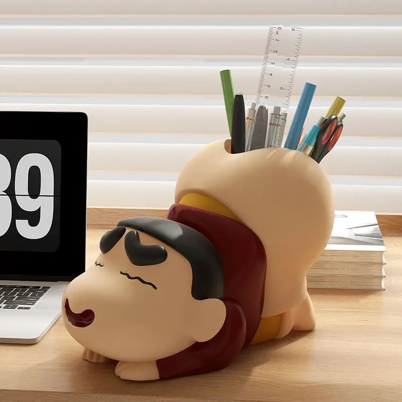 Novo Porta-Canetas Divertido Crayon Shin-chan em Formato de Bumbum, Organizador de Mesa, Presente para Melhor Amigo, Decoração de Escritório, Porta-Canetas Engraçado, Presente 2026
