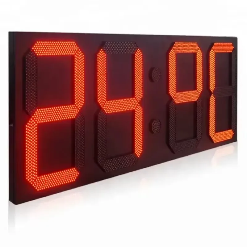 8 10 12 15 18 20 Inches LED Temperature Display and Outdoor LED Clock Time & Temperature Board Sign