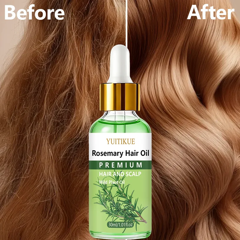 Mild Root Revitalizing Hair Serum Non Greasy Nourish Brittle Strands Calm Itchy Scalp Portable Dropper Bottle Daily Hair Routine