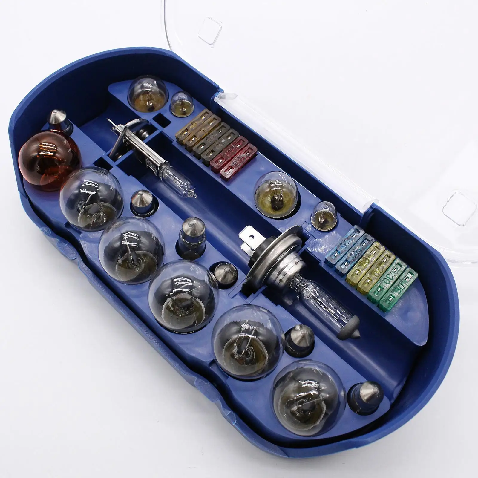 30x Car Emergency Light Bulb Fuse Kit including H4 H7 Bulbs Fuses Lamp Box