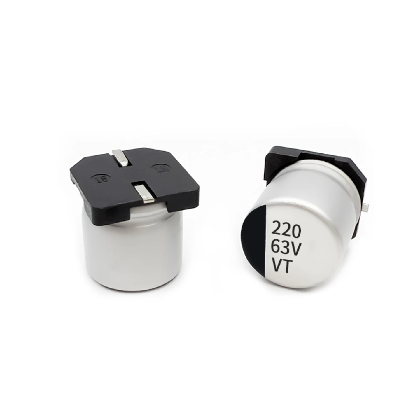 (10 peças) 63v220uf 10x10.5mm novo capacitor eletrolítico de alumínio smd patch 220uf 63v