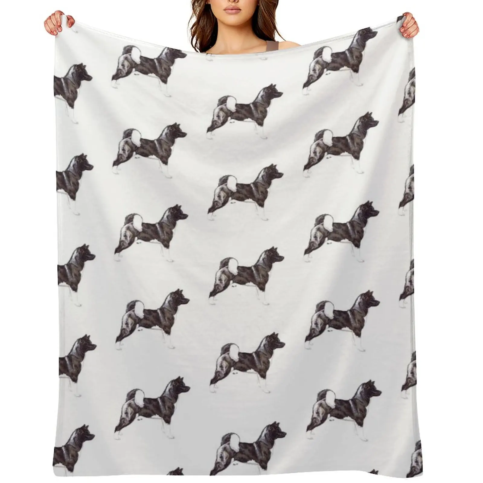 

American Akita Dog Breed Show Stack Stand Throw Blanket Thermal Blankets For Baby Decorative Sofas Plaid on the sofa Blankets