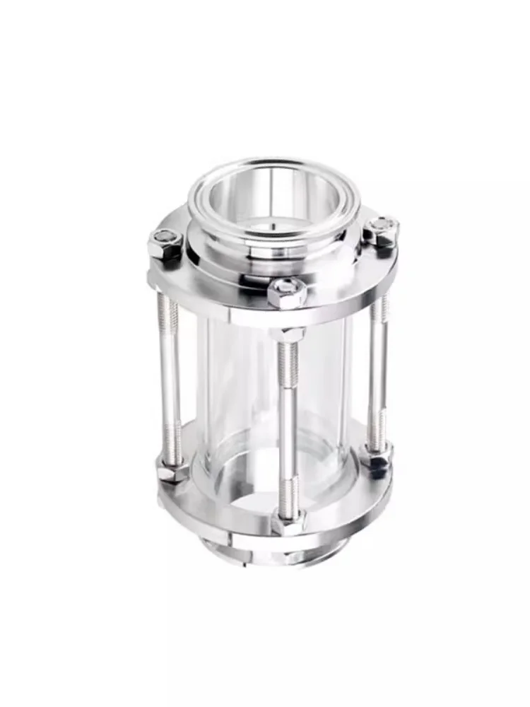 

4"(102mm)OD119mm Tri-clamp High Quality Flow Sight Glass Diopter For Distillation,Height 151mm,Pipeline sight glass SS304