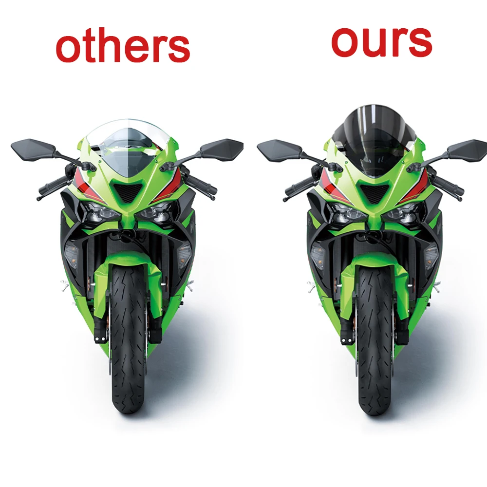 For Kawasaki ninja ZX-6R zx6r ZX6R ZX-6R 2024 2025 2026 Motorcycle Windscreen Windshield Wind Deflectors Double Shield Protector image 6