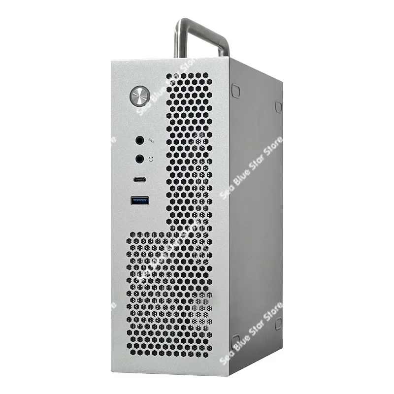 Mini A09typec desktop computer case support itx main board flex small 1u power supply can be immediately lying