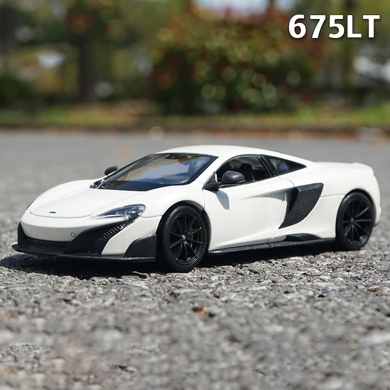 WELLY-McLaren 675LT Diecast لعبة سيارة ، نموذج مصغر لعبة سيارة ، مركبات سبيكة ، مقياس 1:24