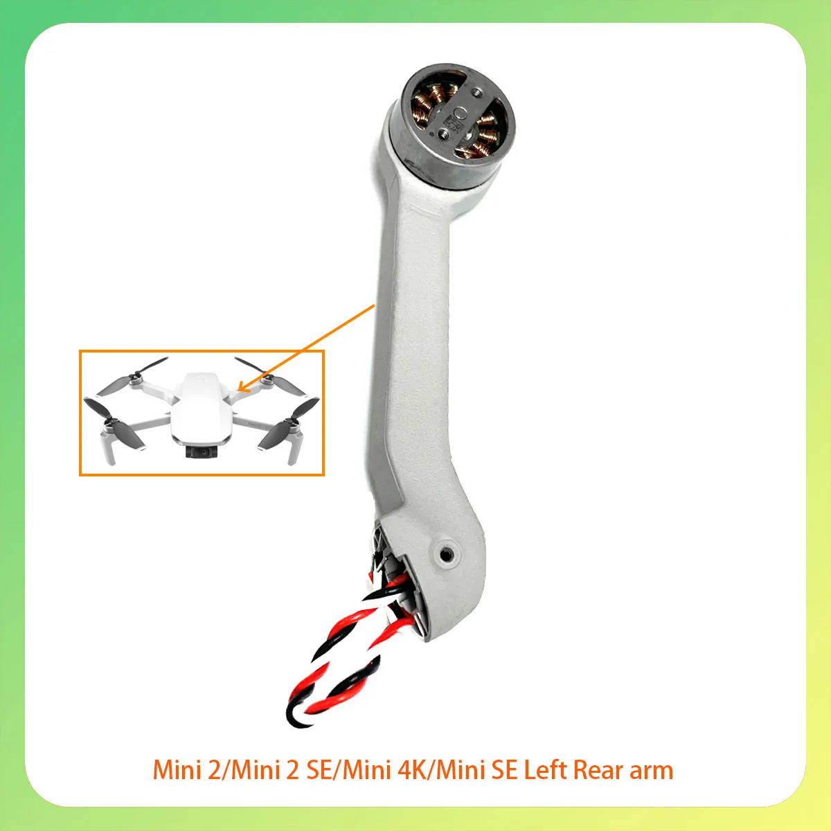 Оригинальное заводское вращение переднего, заднего, левого и правого рычага Mini2 для высокоскоростной стабильности, используемого для аксессуаров серии DJI Mini