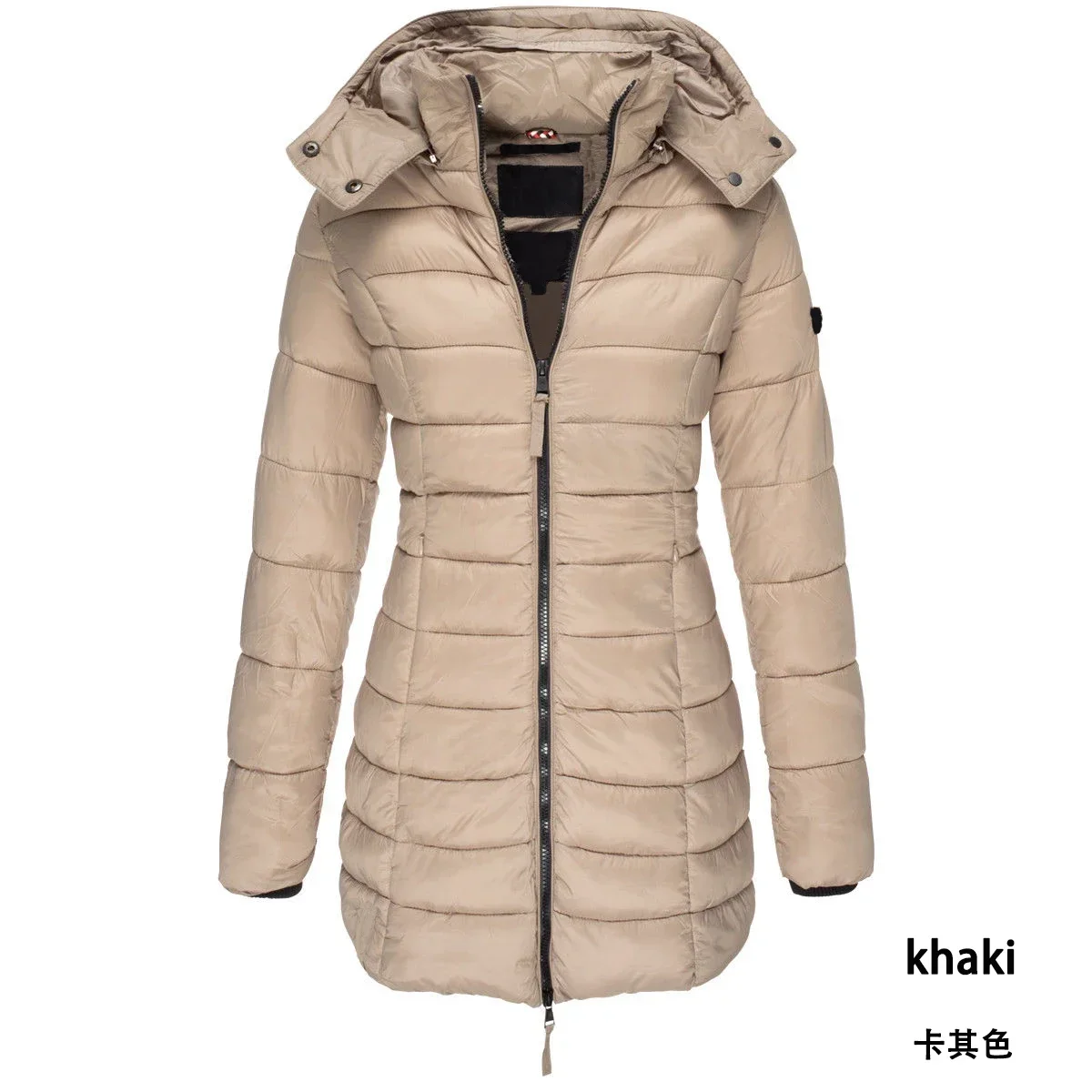 Womens Winter Long Down Coat Thicken Warm Hooded Cotton Padded Puffer Jacket Overcoat