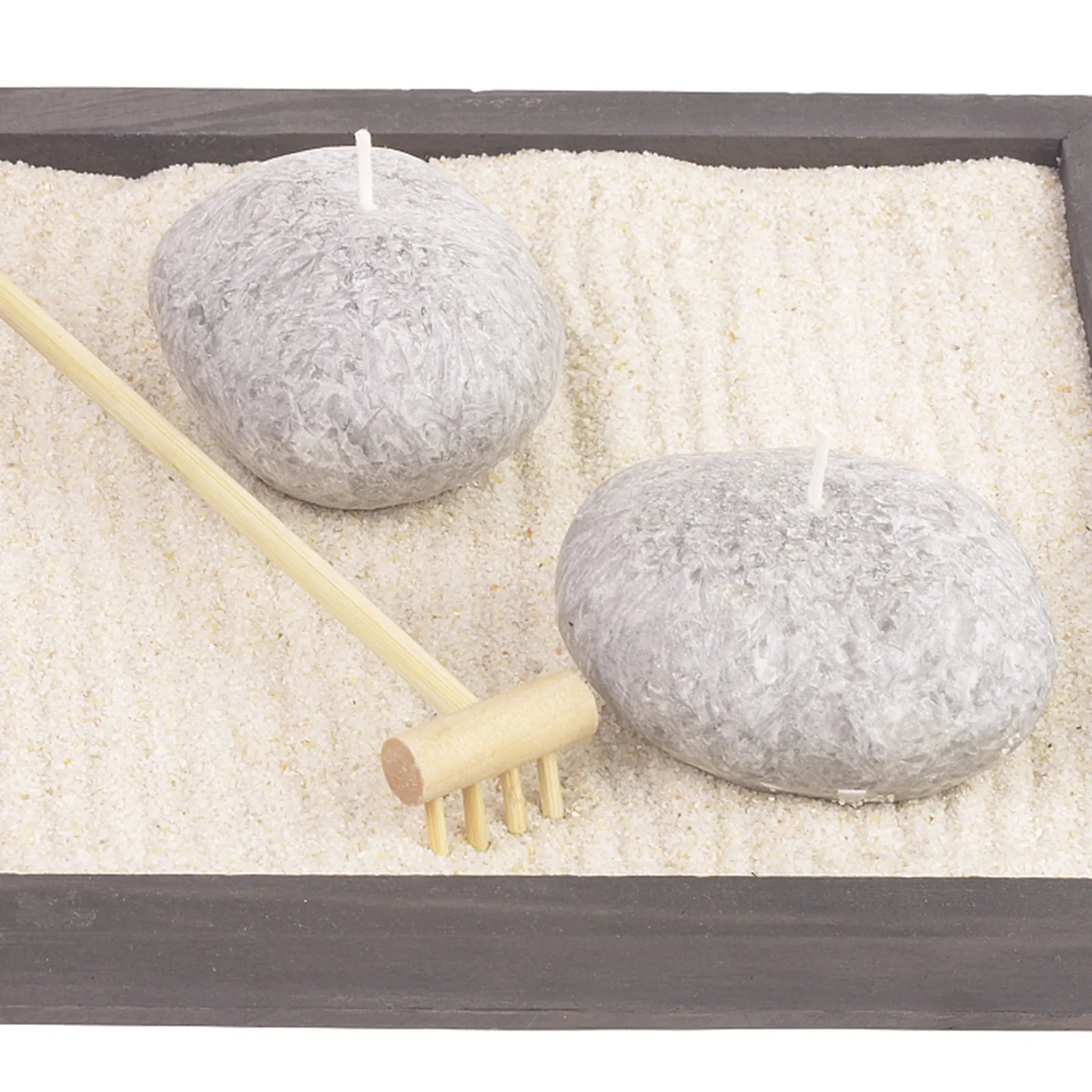 3 stuks Mini Bamboe Zand Smoothing Harken Decoratieve Desktop Meditatie Harken Zand Tafel Accessoires Creatieve Zen Hark Set