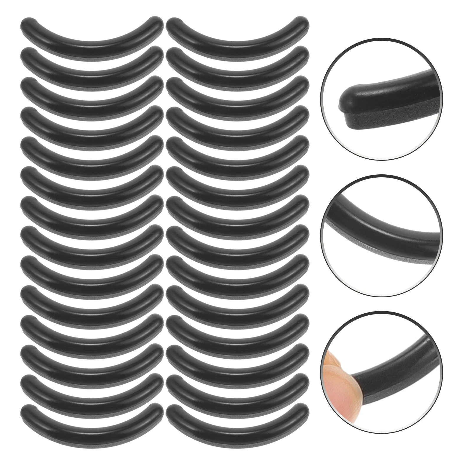50pcs Eyelash Curler Refill Pads Pink Rubber Strips Cushions for Mascara Tool eyelash curler replacement silicone pads eyelash