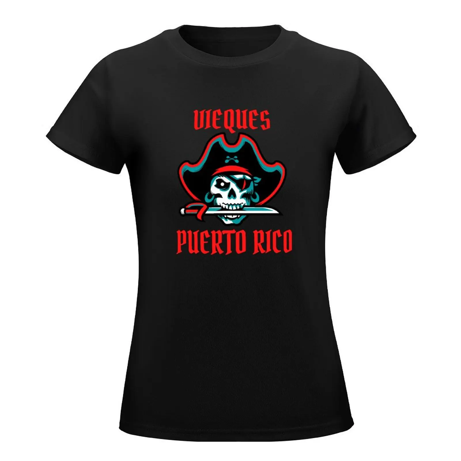 Vieques Puerto Rico T-Shirt lady clothes graphics white t-shirts for Women