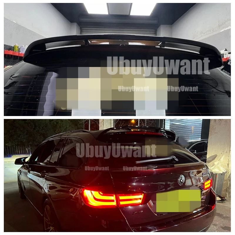 Carbon Color For BMW 5 Series F11 2011-2017 Touring Edition Rear Top Tail Wing Spoiler Glossy Black Modification Car Body Kit view 4