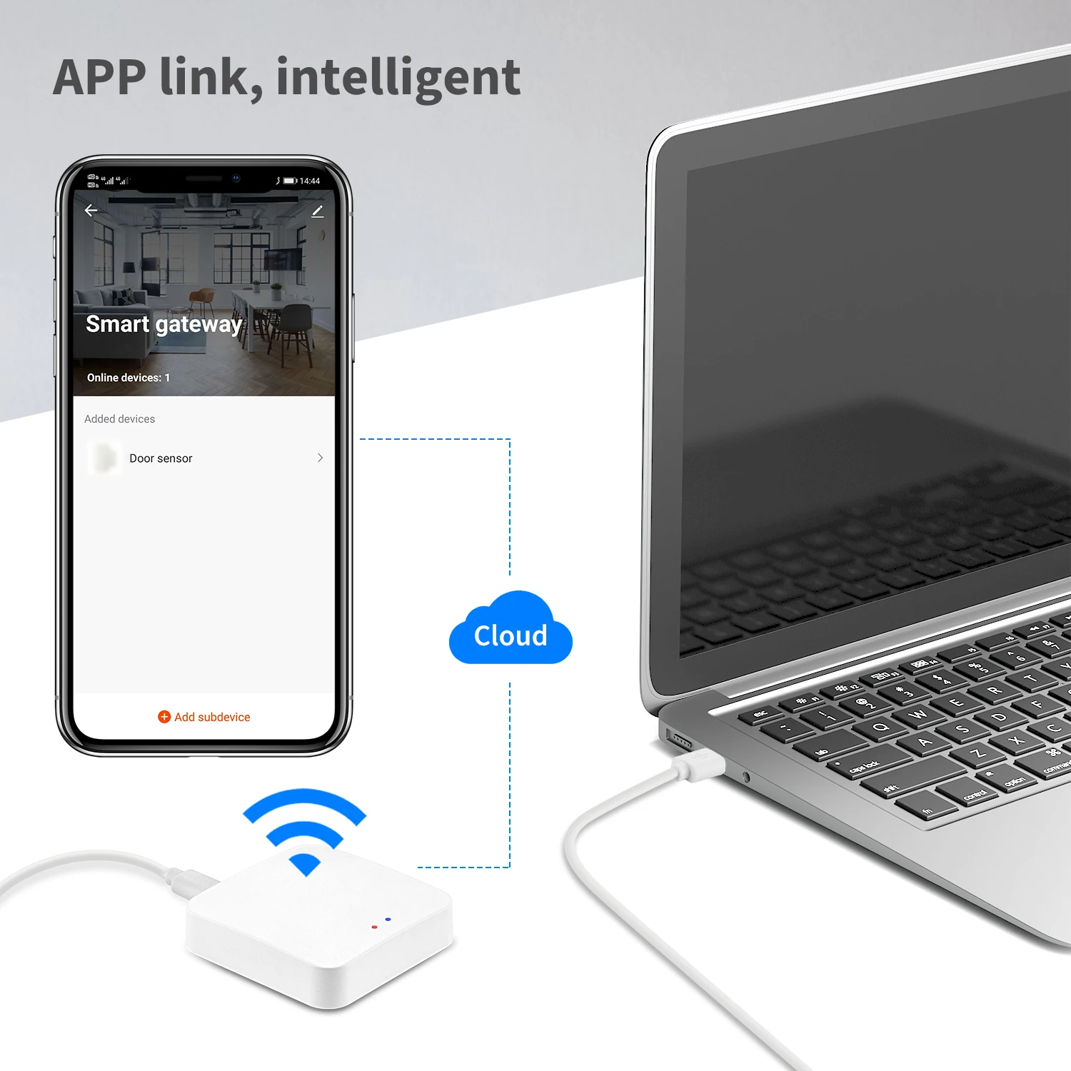 Concentrador de enlace inteligente Zigbee 3,0, automatización de Casa, interruptor de Control remoto, aplicación Smart Life, Tuya, Compatible con