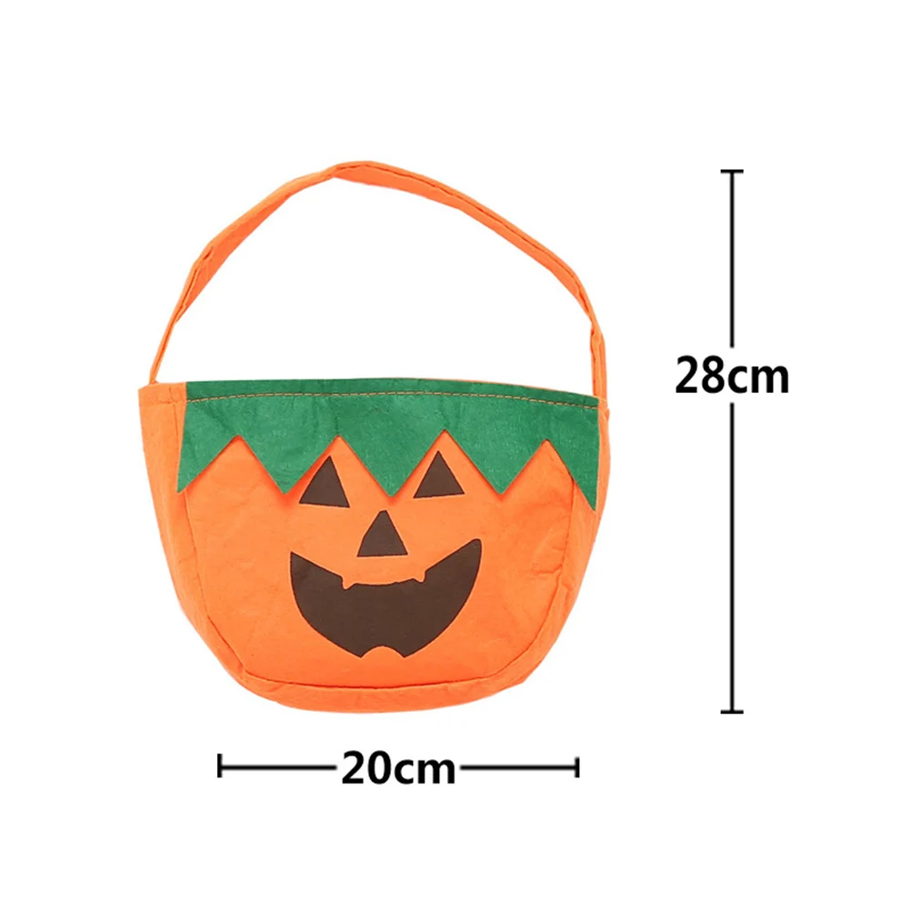 

3PCS Pumpkin Costume Set Halloween Party Hat Kids Clothing Decoration Gift Bag Accessory Fruit Suit Cosplay Props
