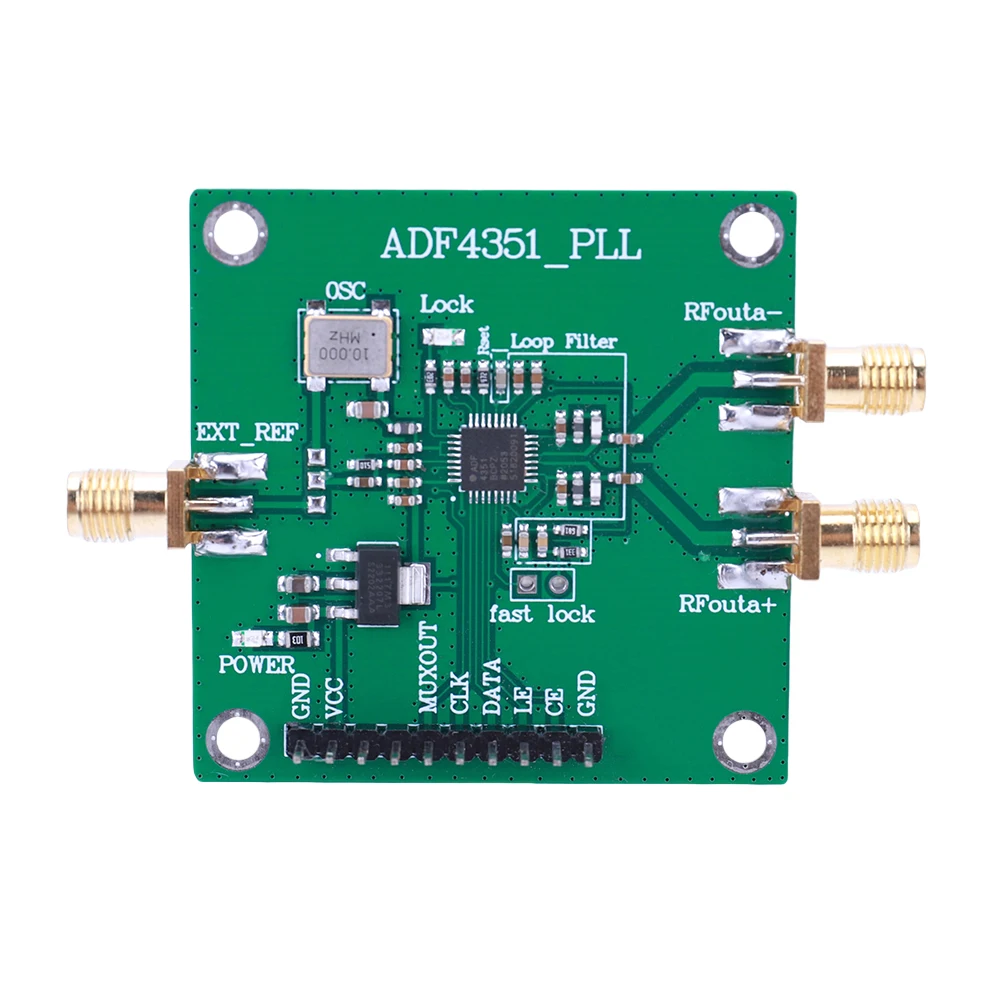 ADF4350 ADF4351 PLL Module 35M/137M-4.4GHz RF Signal Source Module Broadband Low Power RF Signal Source Frequency Synthesizer