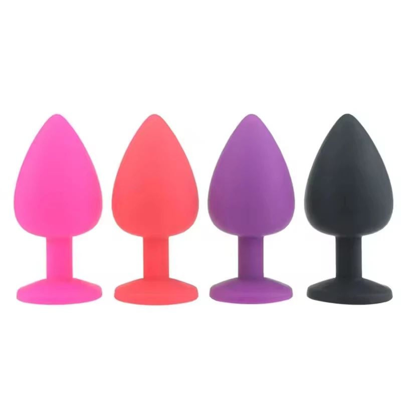 Silicone anal plugs with crystal jewelry, smooth touch, female anal plugs, anal beads, anal expanders, anal toys, suitable for