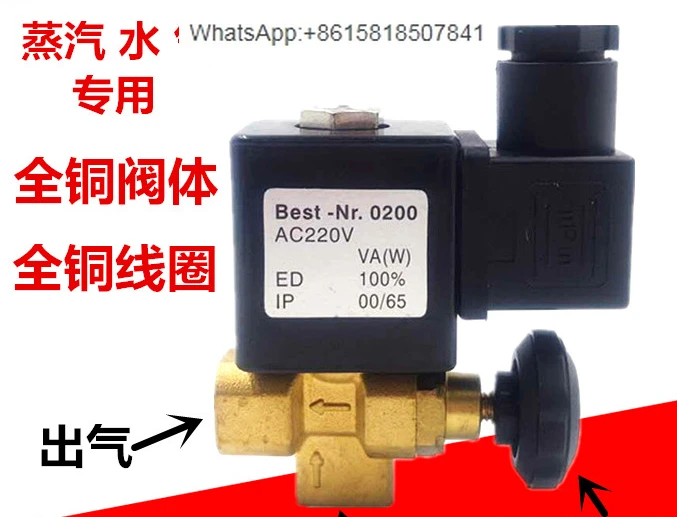 Adjustable steam solenoid valve TJF-08 2 points interface, ironing iron steam valve AC220V DC24V