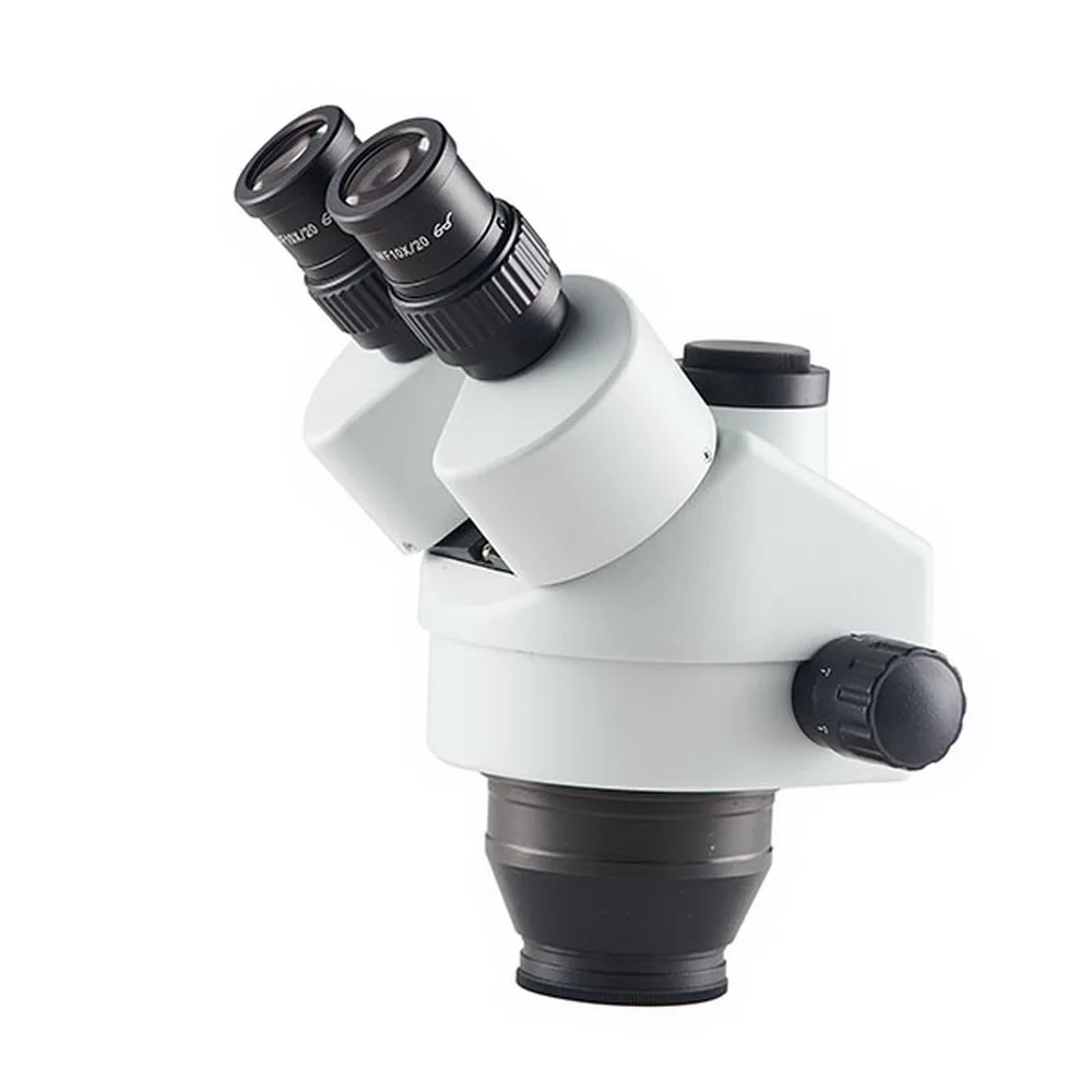 Factory Supply 7X-45X Boom Stand Parfocal Trinocular Optical Zoom Stereo Microscope