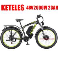 E-bike Fat Tire Ebike Mountain Off-road Bike Sport Fatbike Electric E Bike City Electric Bicycle Dual motor 1000/2000W E-bike