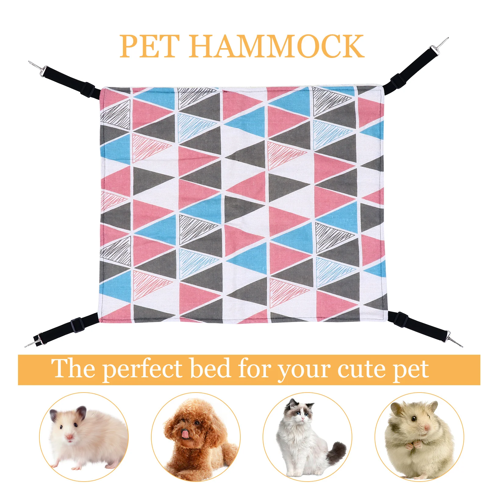 

Warm Fleece Cat Hammock for Small Dogs and Cats Winter Sleeping Bed Pet Hanging Rest Mat Sturdy Comfortable Cage Swing