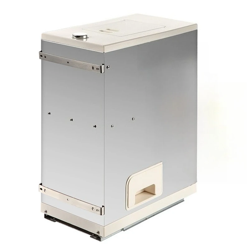 

Cabinet embedded rice box 304 stainless steel, kitchen household drawer type rice noodle box