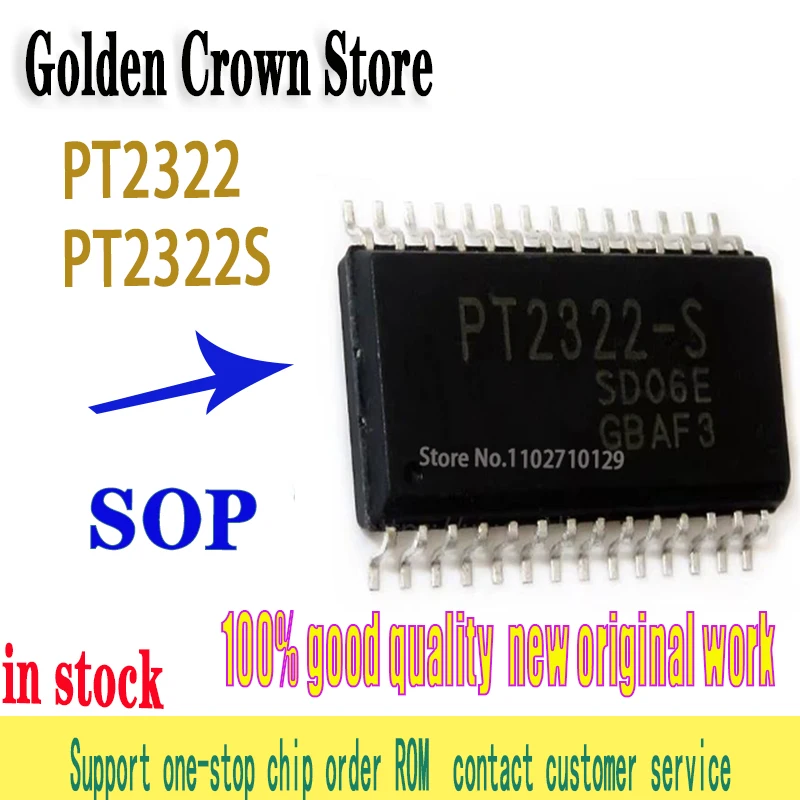 2PCS/lot  PT2322 DIP-28 2322 PT2322-S DIP PT2322S SOP-28 SOP  new original In Stock