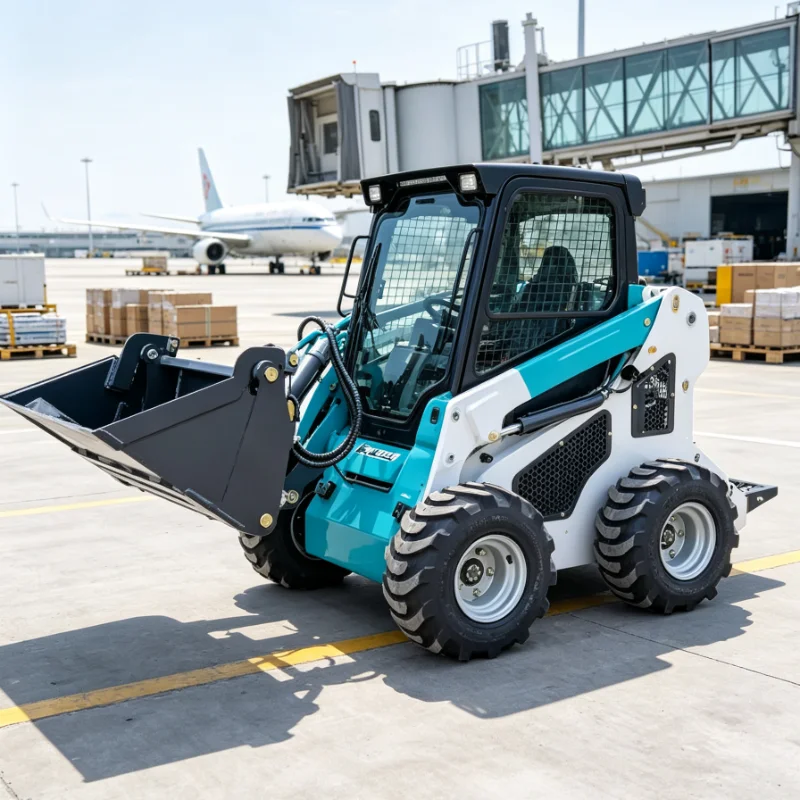Customized Compact Skid Steer Loader Track Drive System Heavy Duty Earthmoving Machine With Attachments Ready