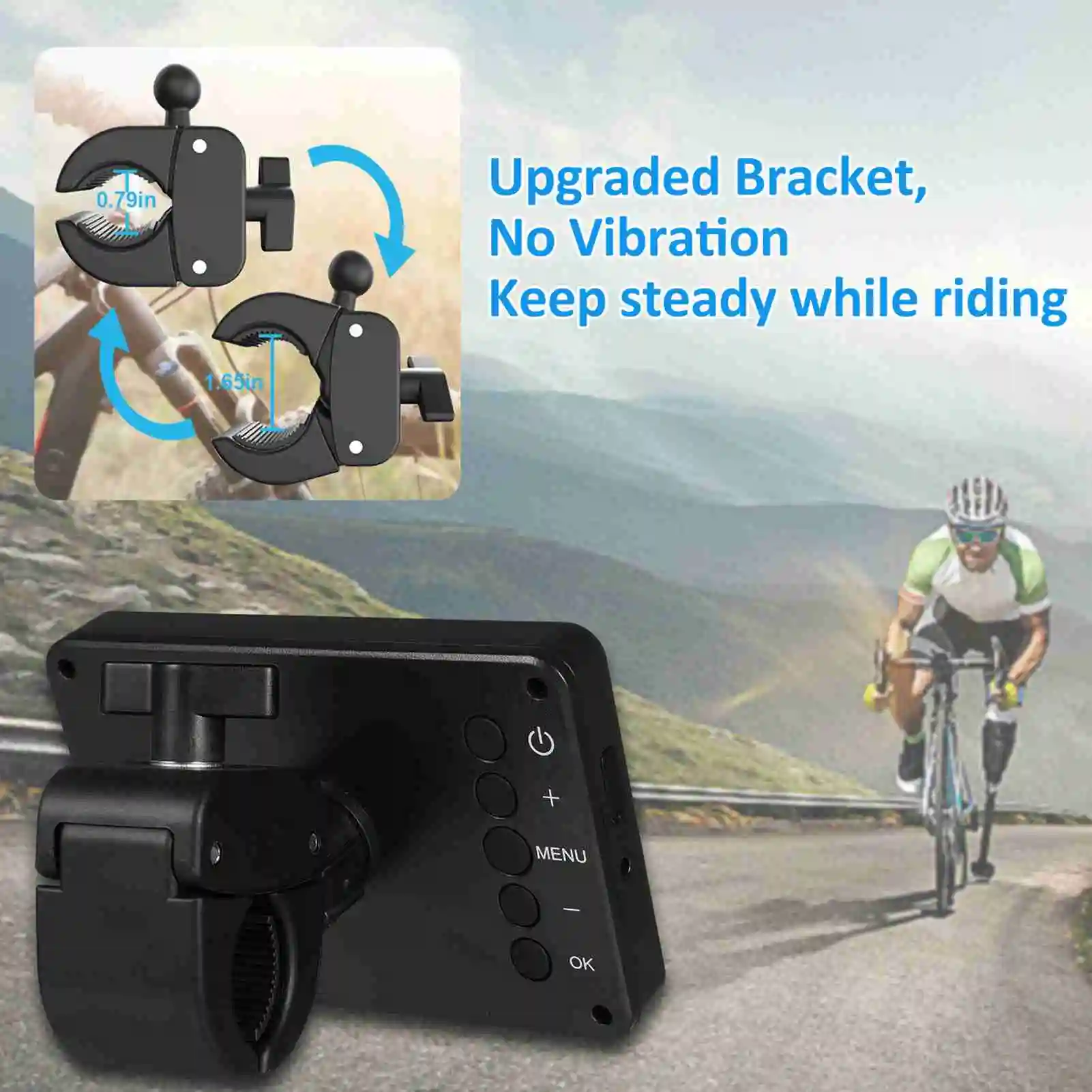 

Rear View Camera E Bike Rear View Camera Bike Rear View Camera 1080P 4.3in HD Display Screen Rear View Camera for Mountain Bike