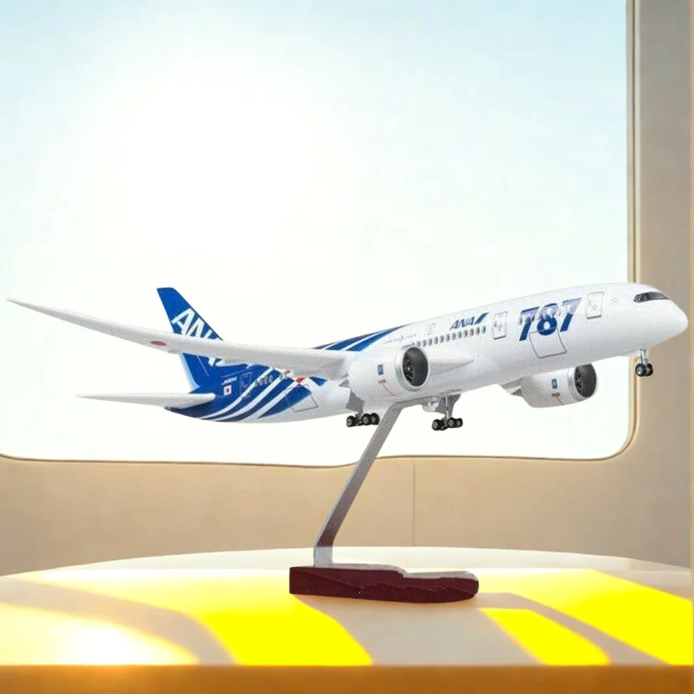 

B787 Dreamliner 1/130 Scale 47cm Airplane 787 Aircraft Japan Ana Airlines Model Plane Kits To Build Plane Model Toys With Landin
