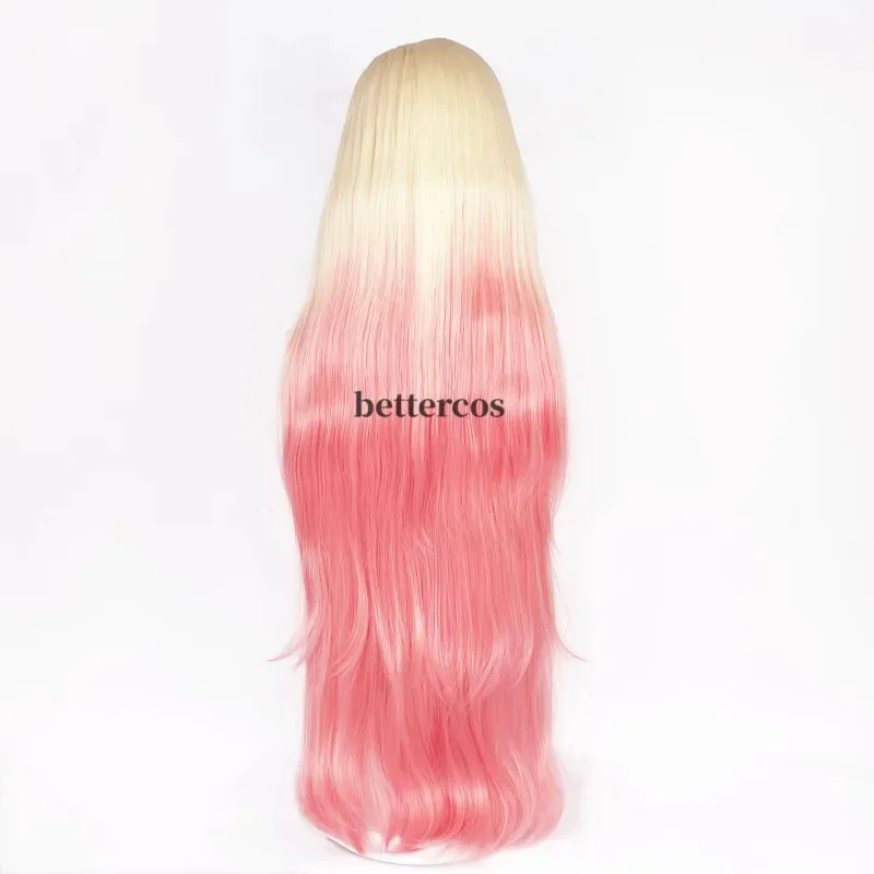 

2025 22 LOL KDA Ahri Cosplay with Ears Synthetic Heat Resistant Hair Wigs + Wig Cap