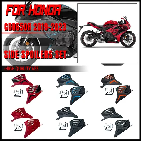 혼다 CBR 650R 용 새로운 CBR650R 시트 사이드 페어링 2019 2020 2022 2023 바디 필링 인젝션 프레임 스포일러 사이드 카울 커버 패널