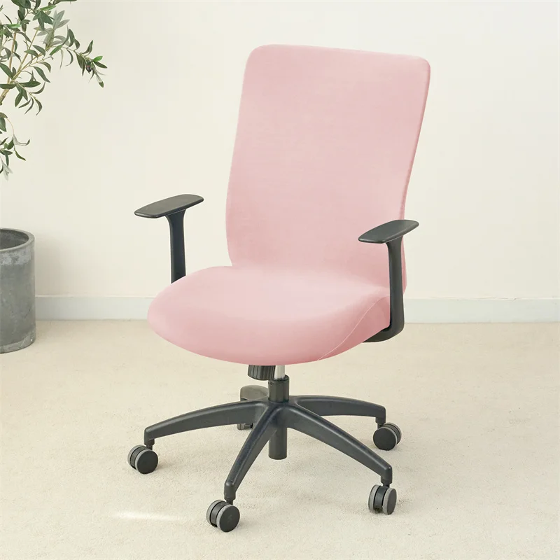 1PC Einfarbig Büro Sessel Abdeckung Stretch Spandex Computer Stuhl Abdeckungen Lift Rotierenden Stuhl Fall Funda Silla Escritorio – Detail 18