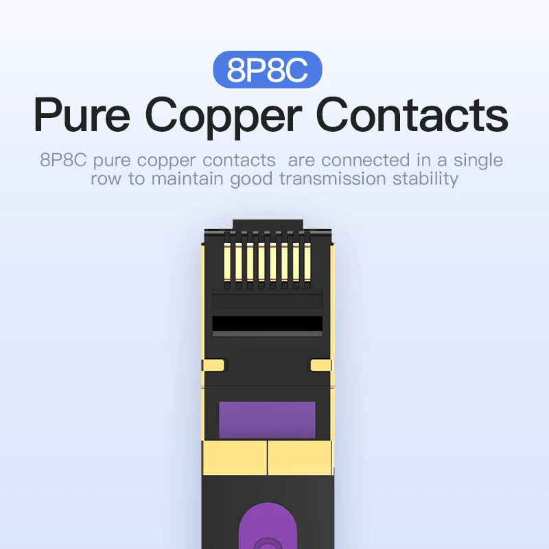 كابل إيثرنت Vention RJ 45 Cat7 Lan كابل STP RJ45 كابل الشبكة لـ Cat6 متوافق مع سلك التصحيح لجهاز التوجيه Cat7 كابل إيثرنت