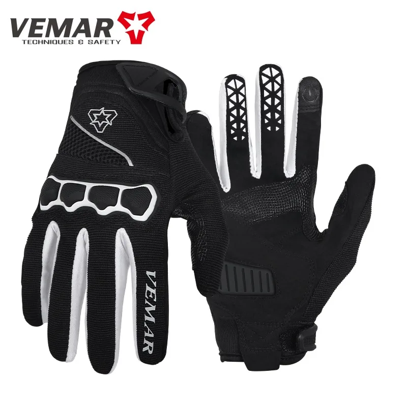 

VEMAR Motorcyclist Riding Gloves Summer Mesh Motorcycle Gloves Men Breathable Touch Screen Motocross Street Moto Gloves