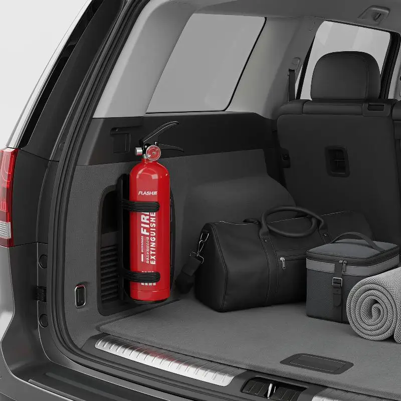 @*Car Extinguisher Mount Bracket Stable ABS Fixing Holder for Road Trip Vehicle Emergency Safety Supplies