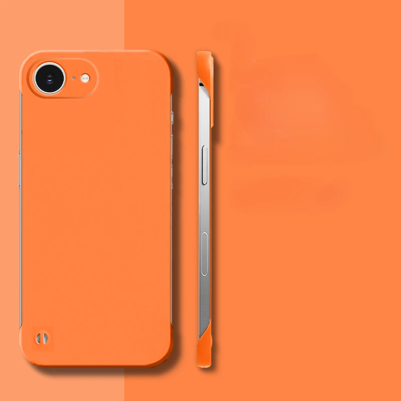 16E Ultradünne rahmenlose Handyhülle für iPhone 16 E 16 Pro Max 16 Plus, matte harte PC-Schutzhülle auf der Rückseite – Detail 10