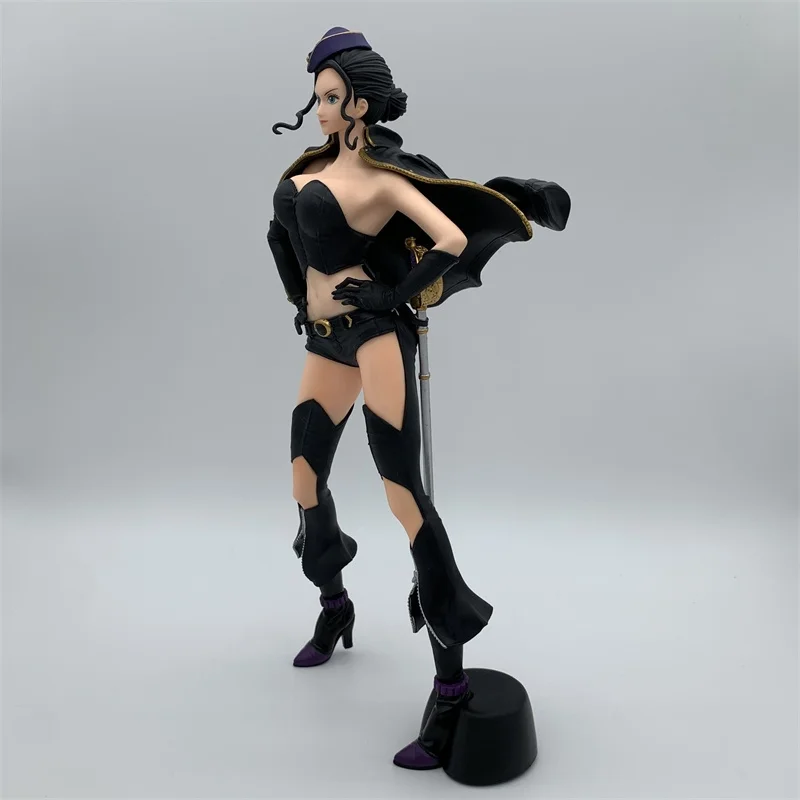 25cm One Piece Anime Robin Figure Anime Sexy Black Clothes Girl Action Figurine PVC Model Statues Decoration Toy Xmas Gift