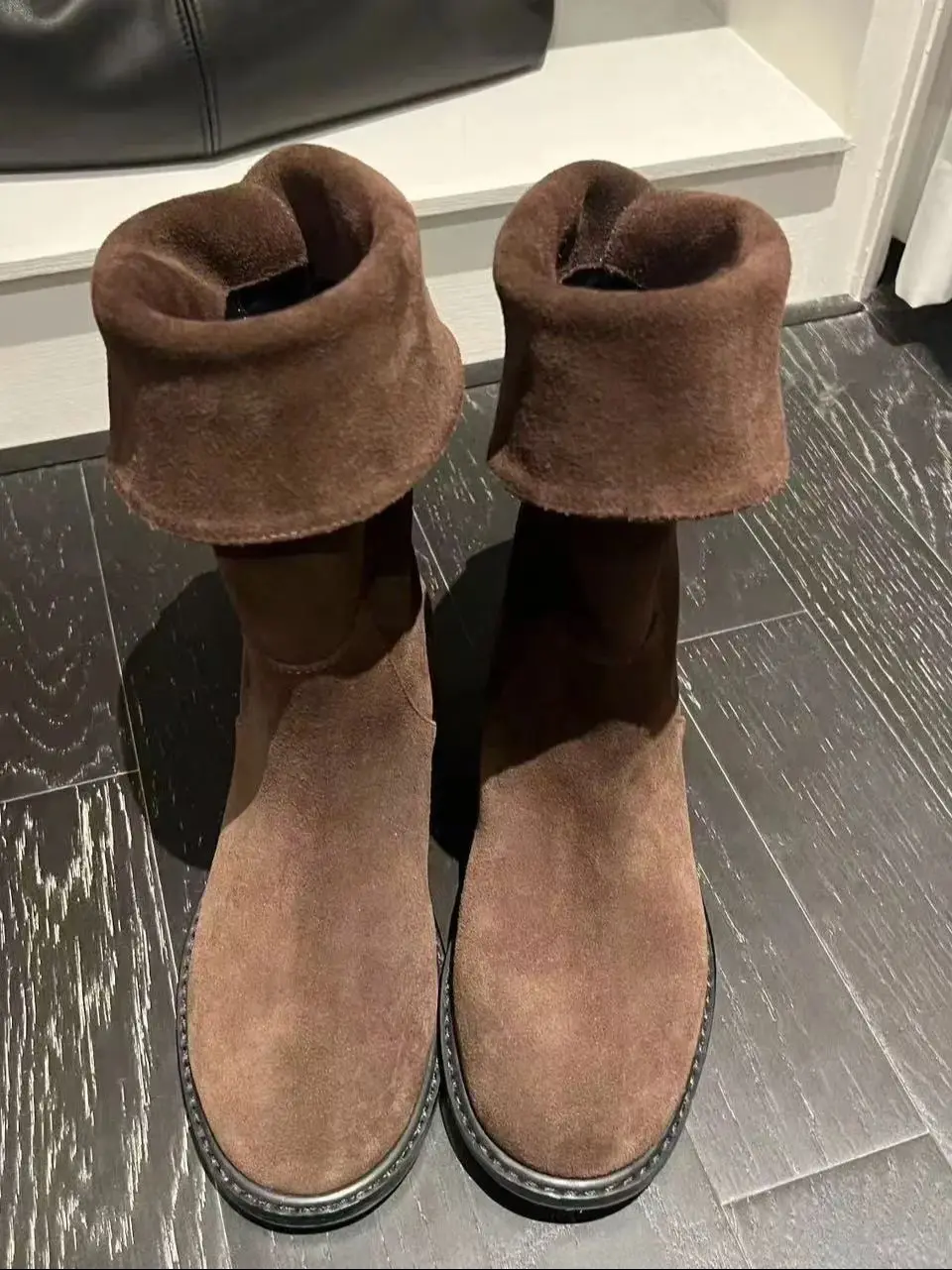 Botas medias altas para mujer invierno 2025 nuevo otoño zapatos de media pantorrilla mujer elegante y elegante diseñador de lujo Gyaru cómodo primavera