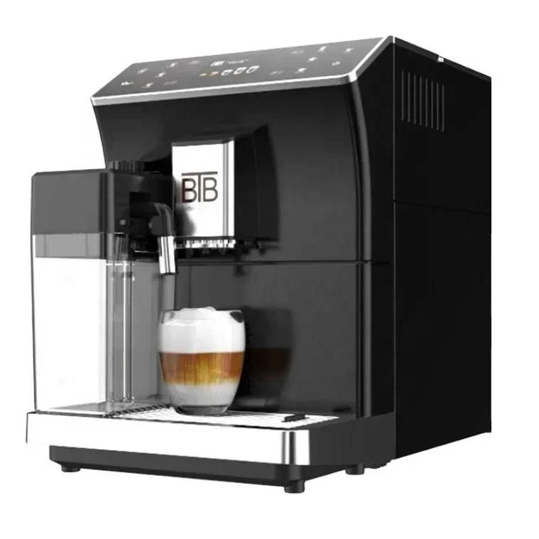 Hot-selling smart digital one-click color screen super automatic coffee machine with milk can