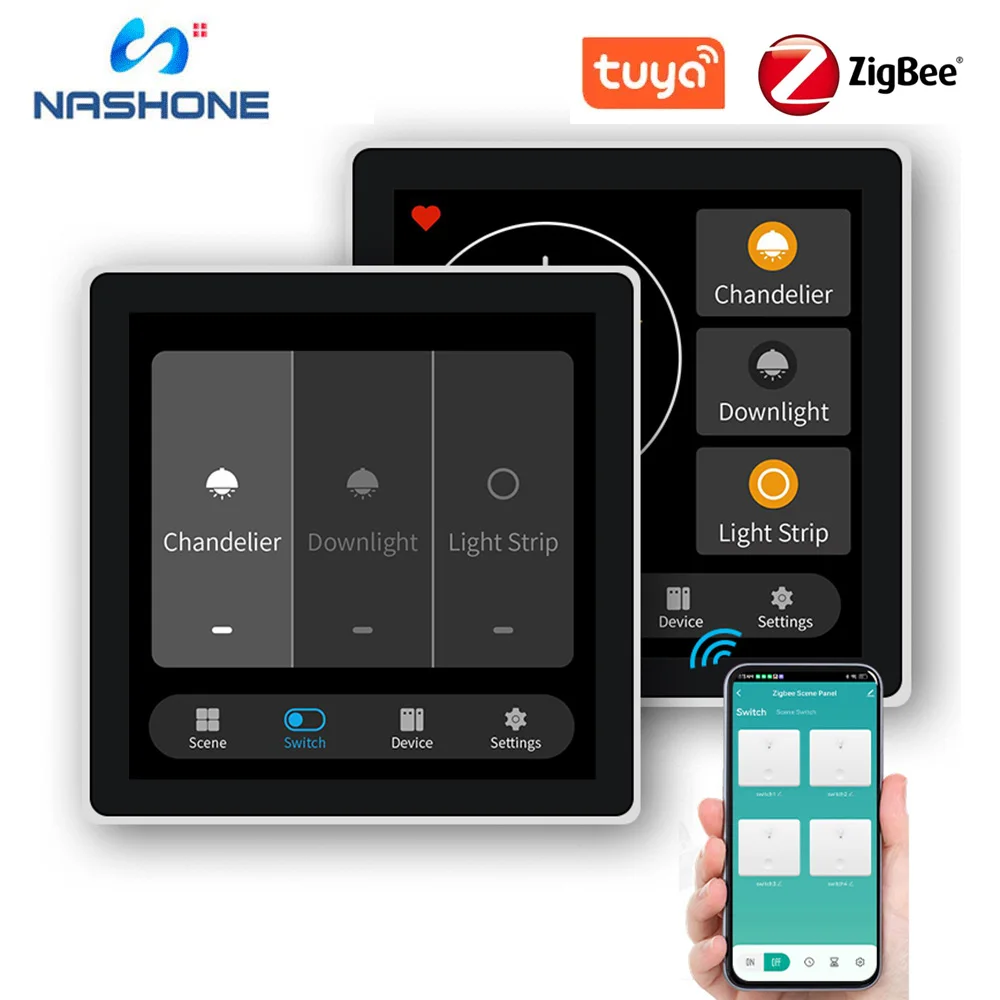 Zigbee Smart Home Tuya control panel Multi-Functional 4