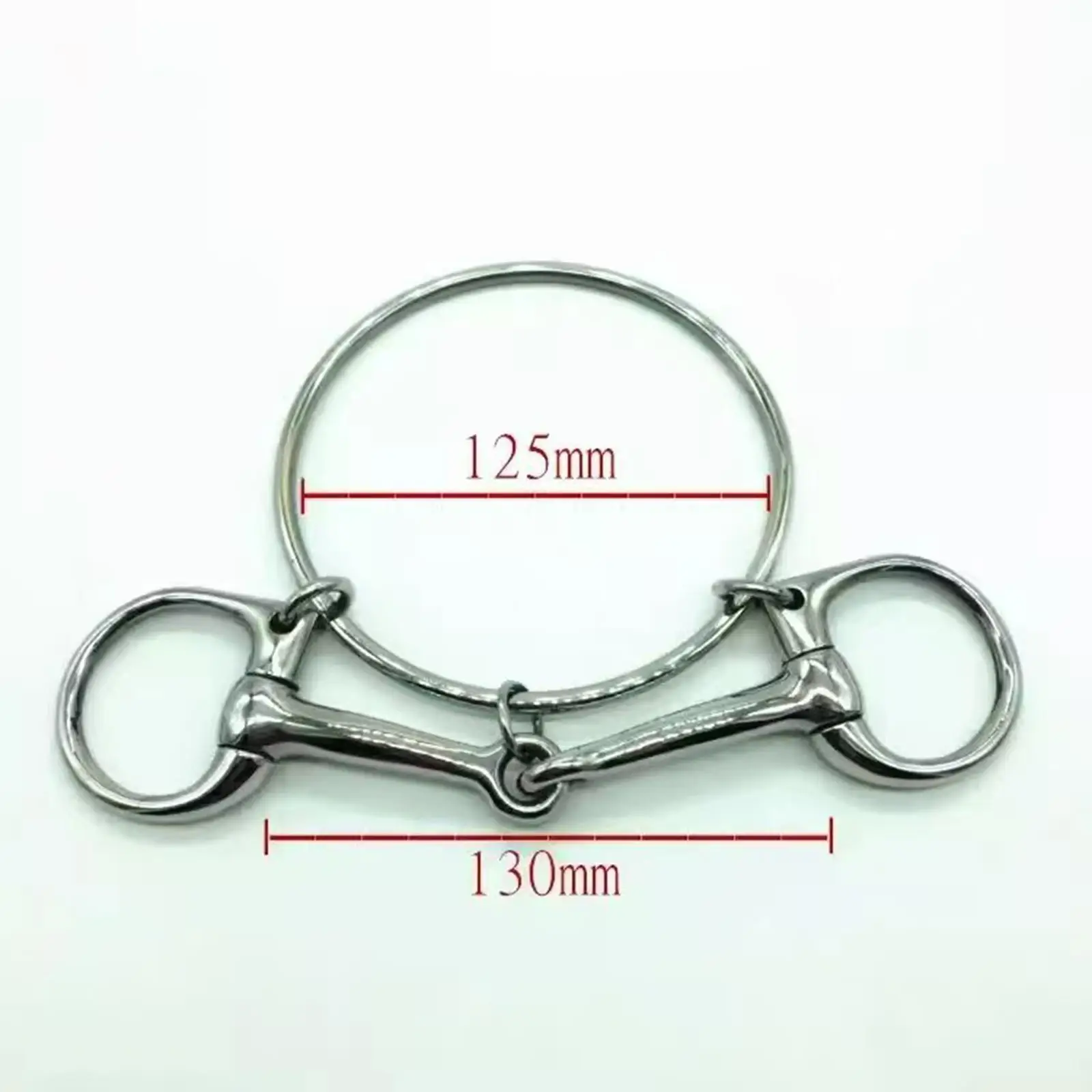 馬用ビット-プロ仕様-ステンレス製-ルーズリング-実用的な馬の訓練用具-乗馬用品