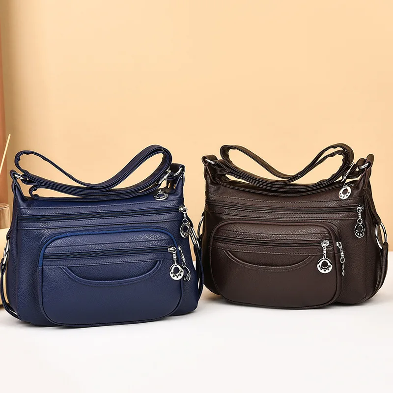 

Lady Bag Many Pockets Large Capacity Women Crossbody Bag For Mom Travel Casual Adjustable Strap Handbags