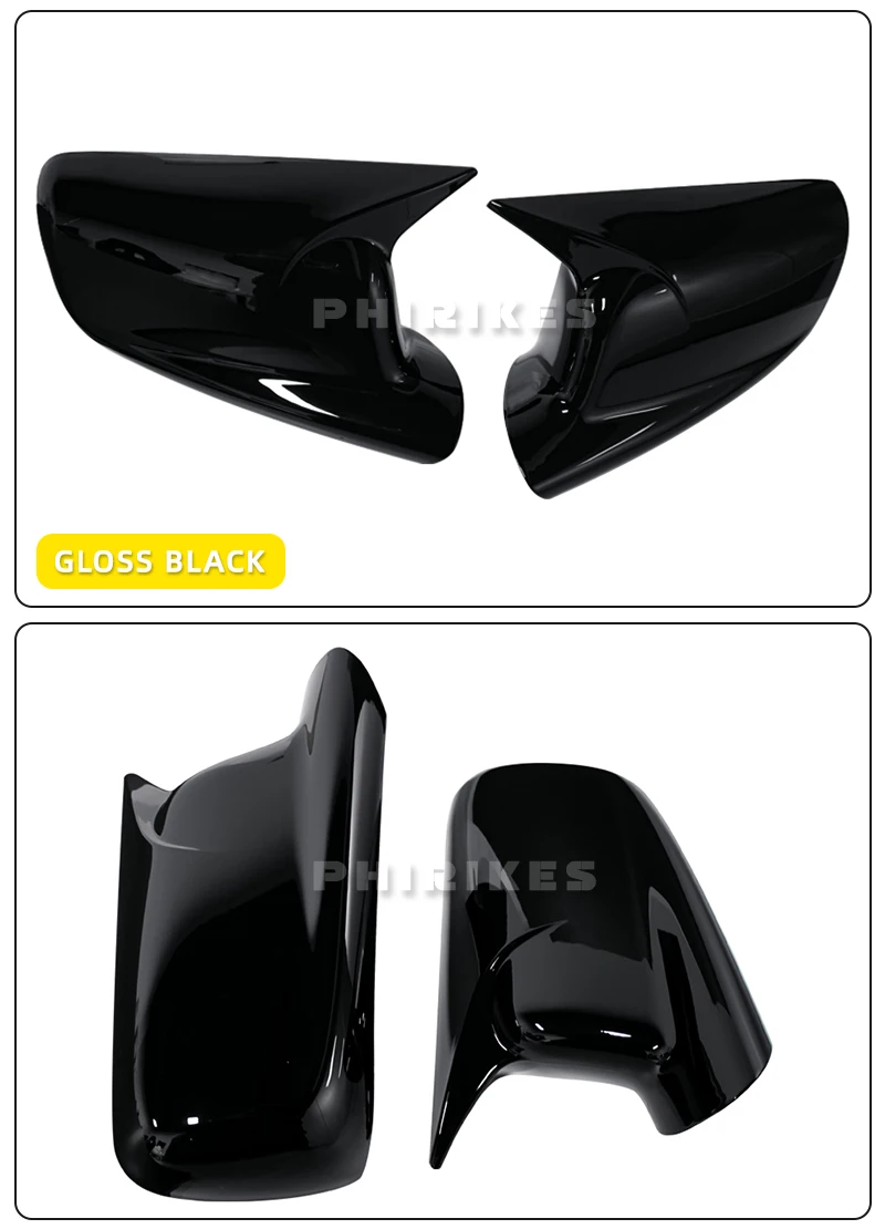 Paar Seite Rückspiegel Kappe Flügel Spiegel Abdeckung Für BMW 7er E65 E66 2001-2008 E67 2002-2008 für E46 Coupe Spiegel Abdeckung – Detail 5