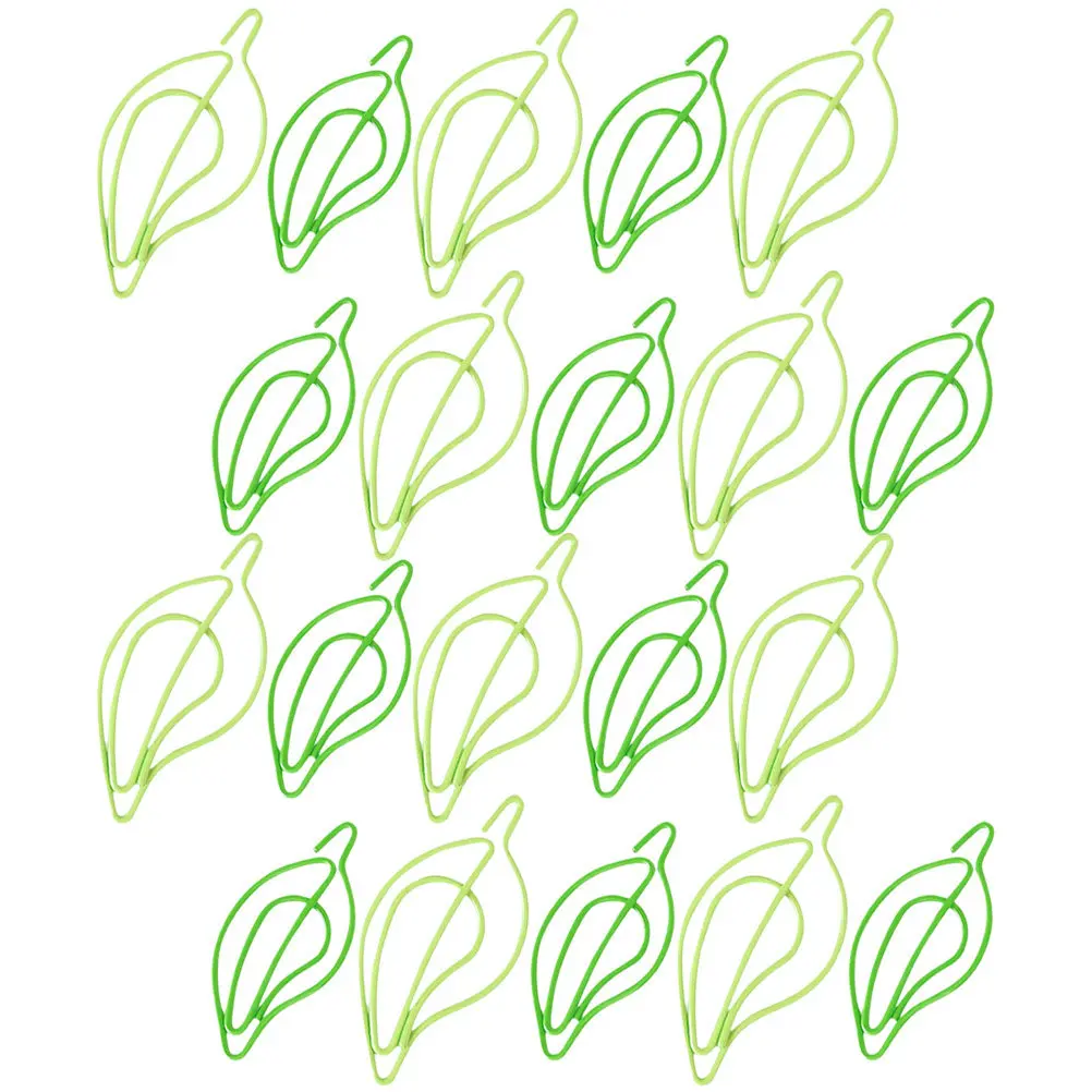30Pcs Cute Leaf Paper Clips Premium Metal Creative Paper Clips for Office School Study Bookmark Notepad Calendar File