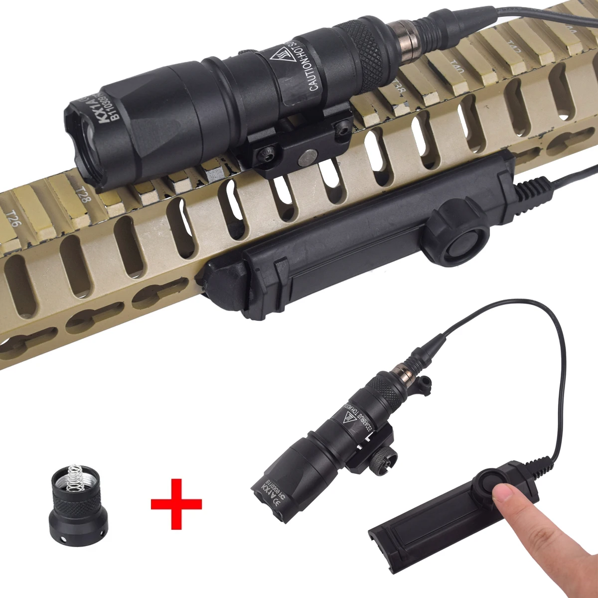 

Tactical SureFire M300 M300B M300C Airsoft Weapon Flashlight Hunting Scout Torch Rifle AR15 Gun LED Light Button Remote Switch