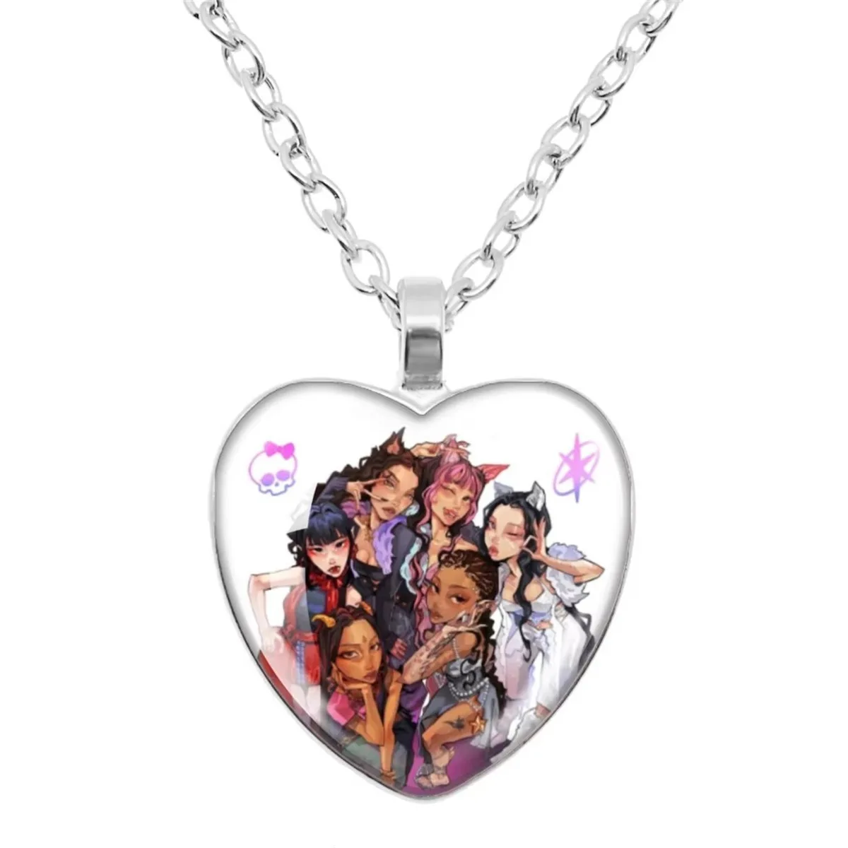 KATSEYE Time Stone Heart-Shaped Pendant Necklace