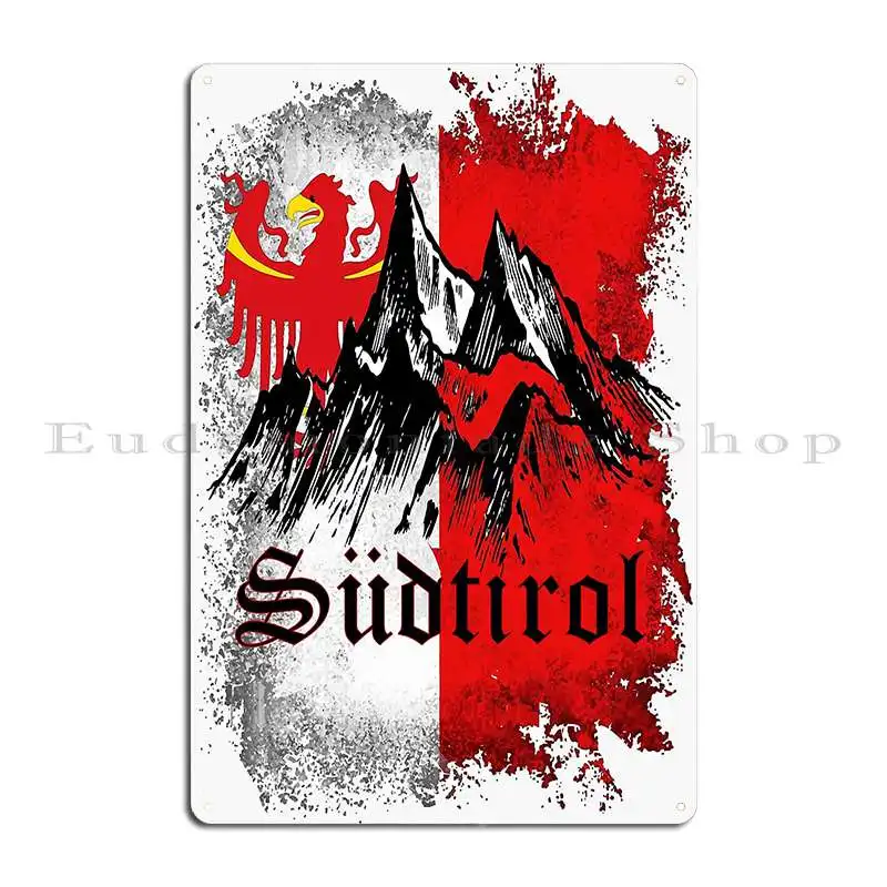 South Tirol Metal Plaque Club Party Garage Garage Customized Tin Sign Poster