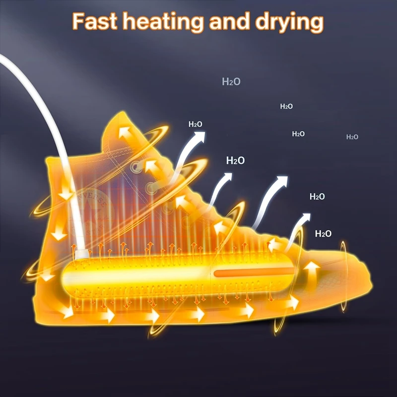 ポータブルシューズドライヤー,乾燥機,靴乾燥ツール,EUプラグの内部乾燥,耐久性,取り付けが簡単